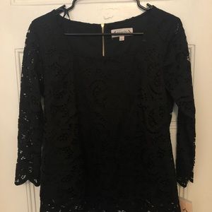 Black lace top